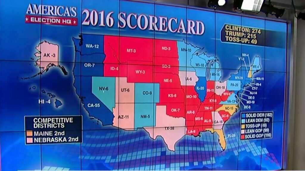 who is winning the election fox news map