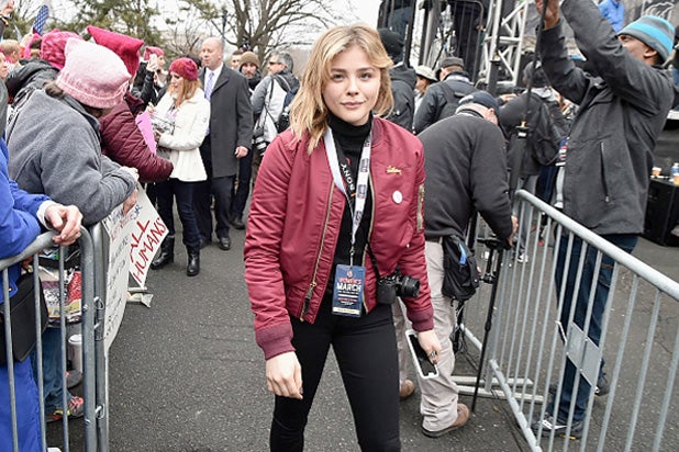 chloe grace moretz women's march