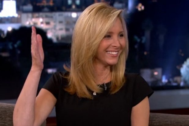 Lisa Kudrows Tightlipped On Scandal Role But Not Kathy Griffins Breasts During Kimmel 4958