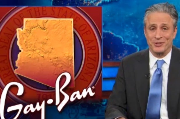 618px x 410px - Daily Show' Segment Rendered Moot by Arizona Veto (Video)