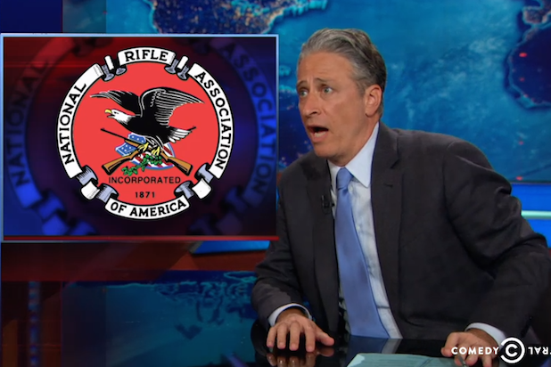 Jon Stewart Likens Japanese Child Porn to America's Gun Laws (Video)