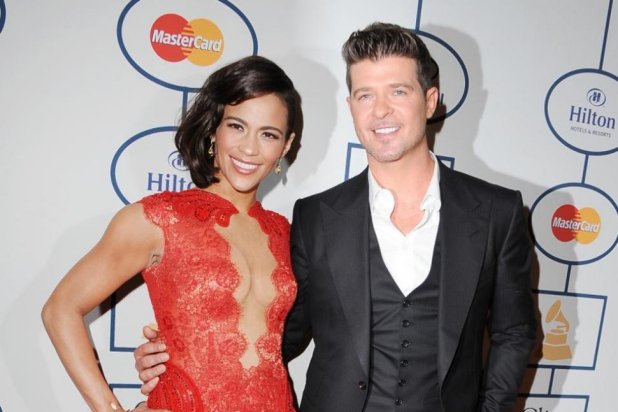 618px x 412px - Robin Thicke Accused of 'Excessively Spanking' Son by Ex ...