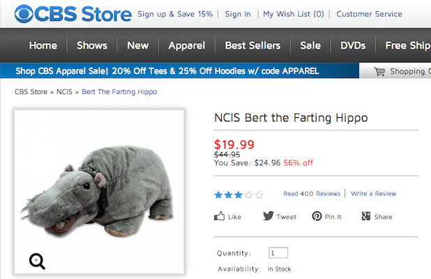 buy bert ncis hippo