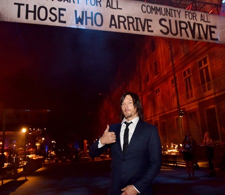 449px x 390px - Walking Dead' Star Norman Reedus Explains Why He Licks His ...