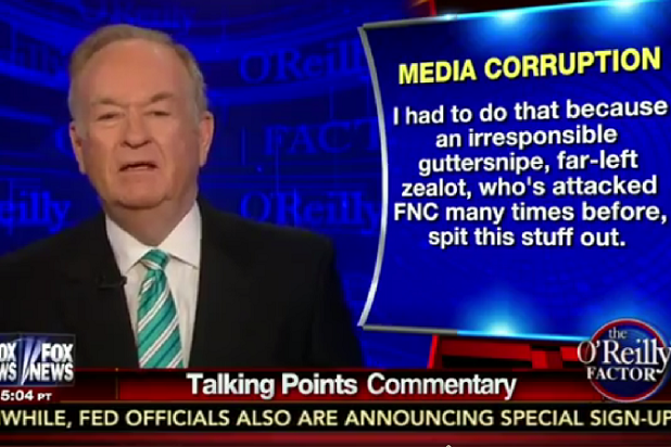 Bill O'Reilly Slams 'Irresponsible Guttersnipe' David Corn Over War ...