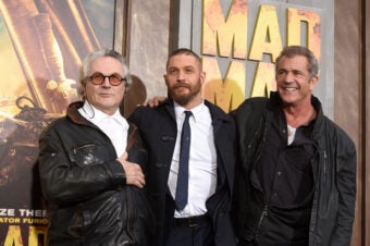 Mel Gibson Meets Tom Hardy at 'Mad Max' Premiere