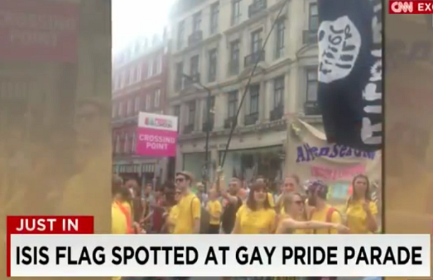 618px x 400px - CNN Mistakes Gay Pride Dildo Flag for ISIS Flag (Video)