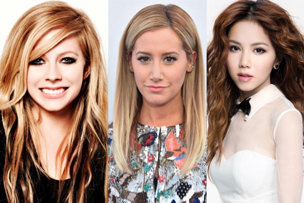 618px x 412px - Avril Lavigne, Ashley Tisdale, and G.E.M. Join Demi Lovato ...
