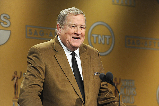 WEST HOLLYWOOD, CA - DECEMBER 11: SAG-AFTRA President Ken Howard speaks onstage at the 20th Annual Screen Actors Guild Award Nominations at Pacific Design Center on December 11, 2013 in West Hollywood, California. (Photo by Kevin Winter/Getty Images)