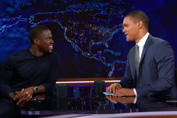 First 'Daily Show With Trevor Noah' Guest Kevin Hart Gives New Host a ...