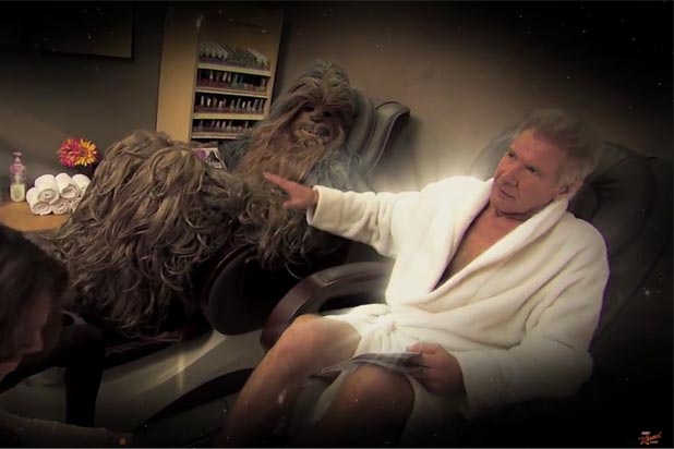 Harrison ford chewbacca commercial