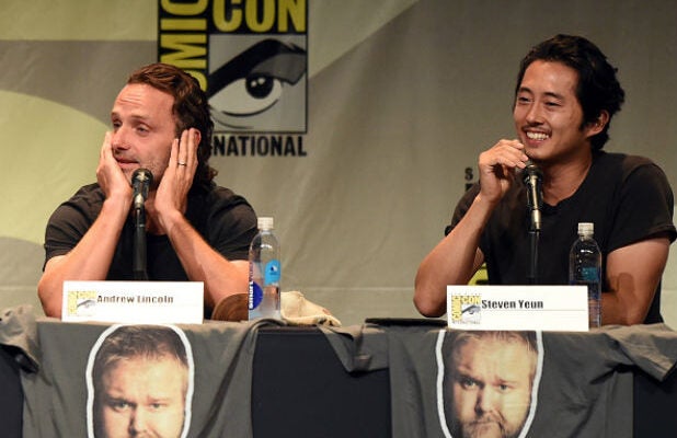 Walking Dead Star Andrew Lincoln Reveals What Steven Yeun Told Him About Glenn S Fate