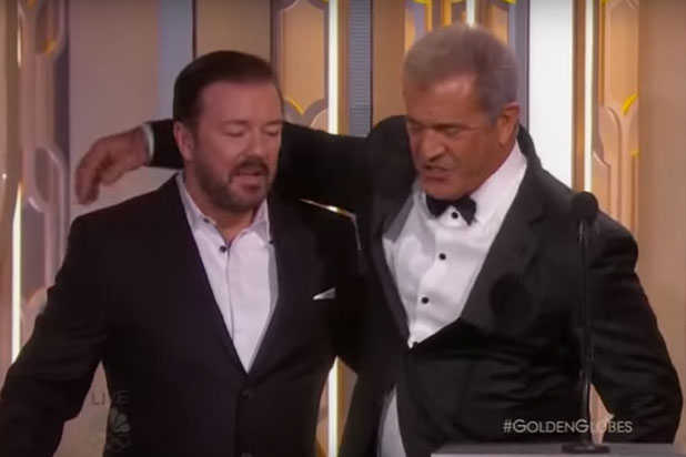 Golden Globes What Ricky Gervais Said To Mel Gibson