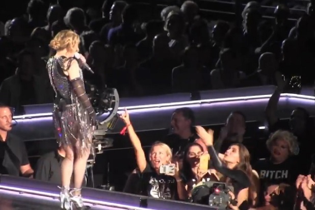 Madonnas New Breast Friend Returns For Singers Next Show
