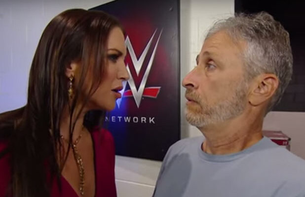 618px x 400px - WWE's Stephanie McMahon Catches Jon Stewart Talking Smack on Her (Video)