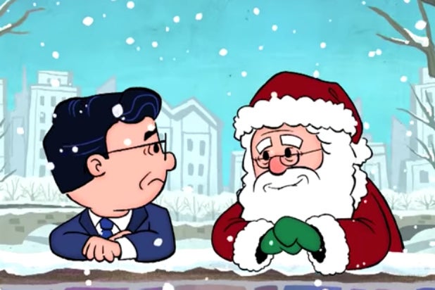 Good Grief: Santa Tells Peanuts Character Stephen Colbert He Voted for ...