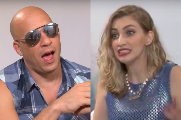 Schindler Chan Xxx Video - Vin Diesel Gets Awkwardly Amorous With Interviewer (Video)