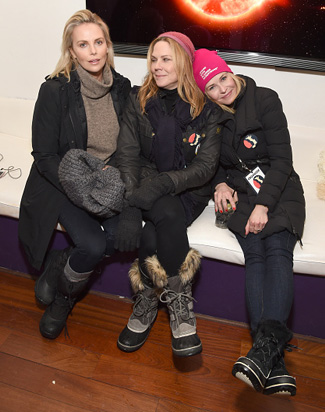 Charlize-Theron,-Mary-McCormack-and-Chelsea-Handler-at-The-Hub