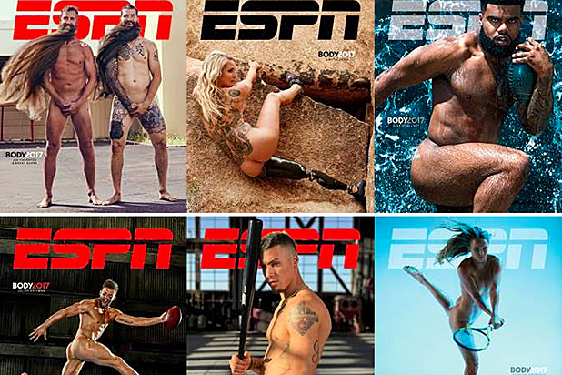 ESPN Body Issue Naked Javier Baez Julian Edelman 2017