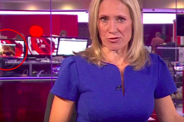 BBC Newsroom Worker Caught on Live TV Watching Sex Scene (Video)