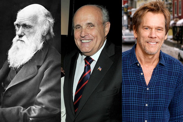 Charles Darwin Rudy Giuliani Kevin Bacon