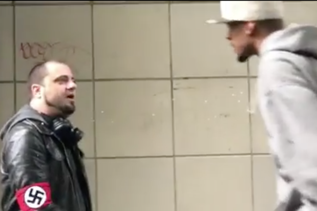 Nazi Getting Punched Goes Viral (Video)