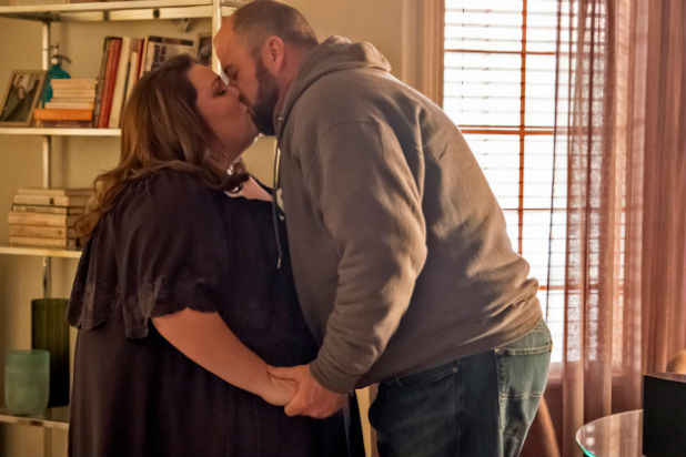 Kate (Chrissy Metz) and Toby (Chris Sullivan) on "This Is Us" Season 2