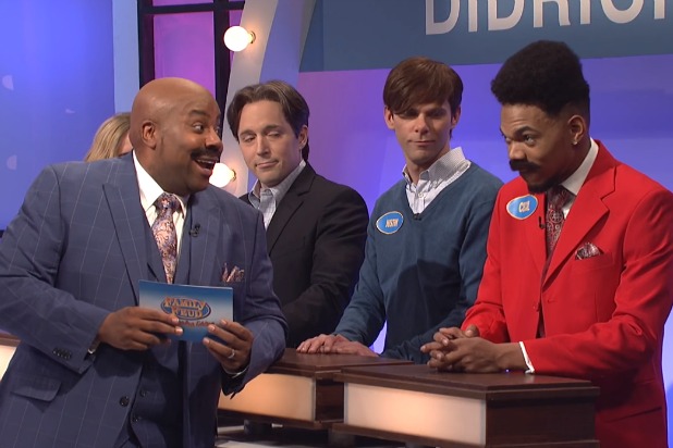 618px x 412px - SNL': Steve Harvey Brings Both His Families onto 'Family Feud' (Video)