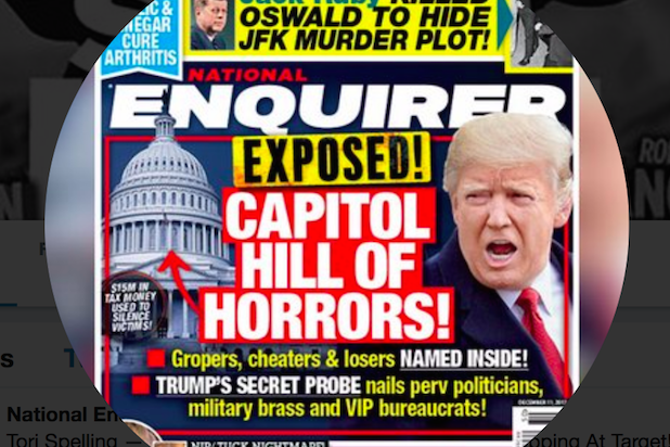 Bowser Porn Trump Clinton - NYT Columnist: Natl Enquirer Could Be 'Most Powerful Print Publication'