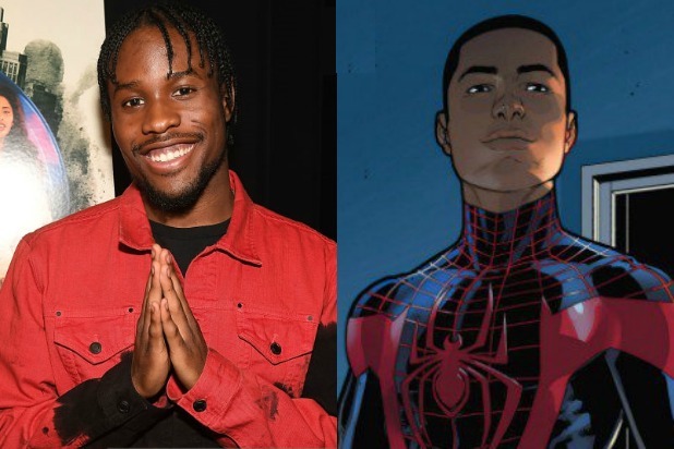 Spider Man Into The Spider Verse First Look At Miles Morales In Teaser Trailer Video - spider man homecoming nerd out roblox id