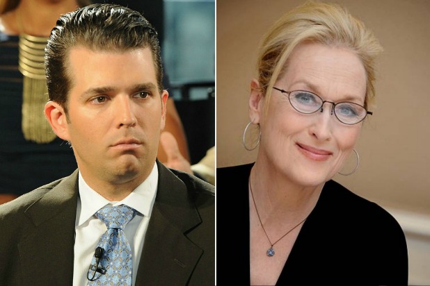 618px x 412px - Donald Trump Jr. Accuses Meryl Streep of 'Sickening ...