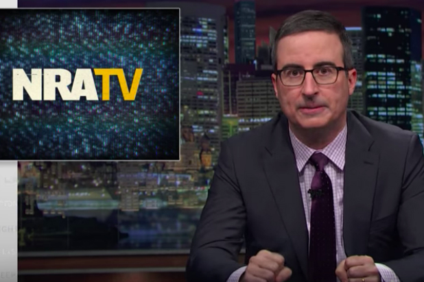 John Oliver Cannot Believe What He's Seeing on NRA TV: 'Holy S-' (Video ...