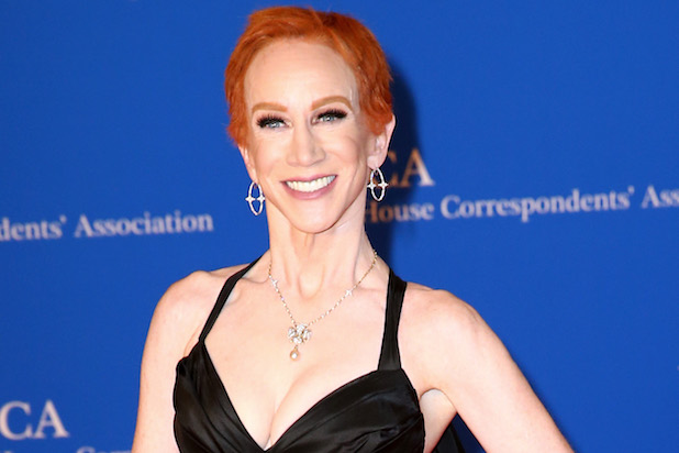 618px x 412px - Kathy Griffin Dances Topless to Celebrate Paul Manafort ...