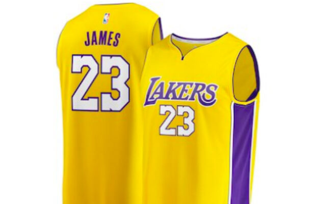 lebron showtime lakers jersey