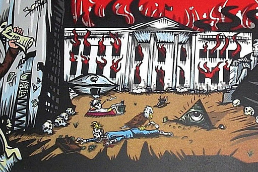 512px x 341px - Trump's Rotting Cartoon Corpse Appears in Pearl Jam Poster