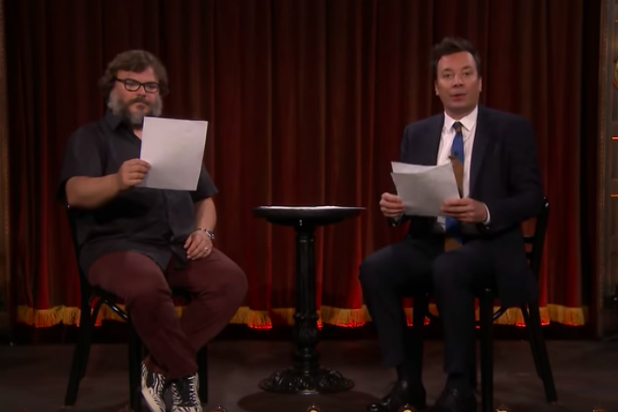 618px x 412px - Big Kid Jack Black Joins Jimmy Fallon for 'Kid Theater' (Video)