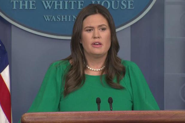 Sarah Sanders Blasts Media for 'Outrageous' Response to Bomb Scare ...