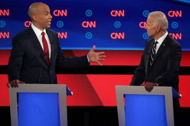 Booker Dings Biden for Invoking Obama During DemDebate: 'You Can't Have ...