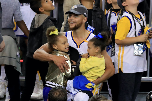Nobody loved Stephen Curry's scoring explosion more than his daughter Riley