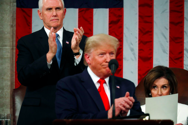 Mike Pence Says Pelosi Hit a 'New Low' When She Tore Up Trump's State ...