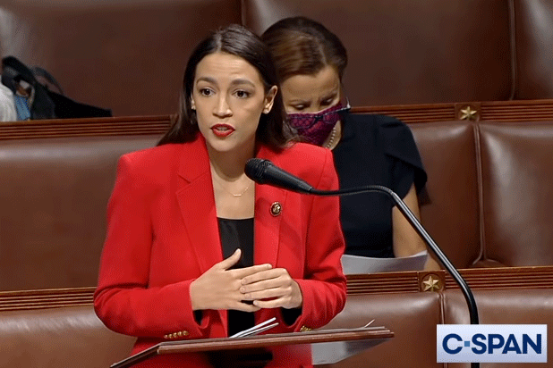 was aoc in the capitol during the raid