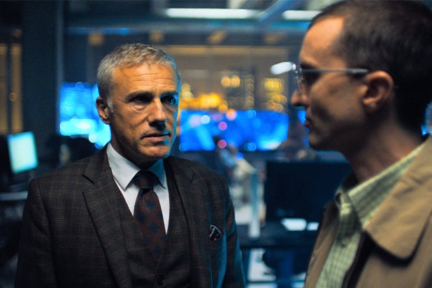 Christoph Waltz and Aaron Poole in 