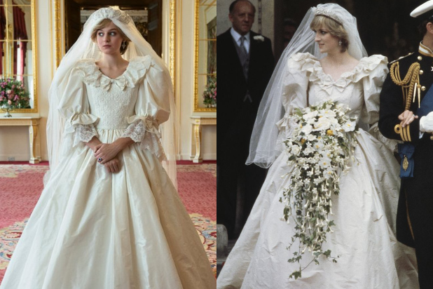 'The Crown' Reveals Princess Diana's Wedding Dress Ahead of Season 4 ...