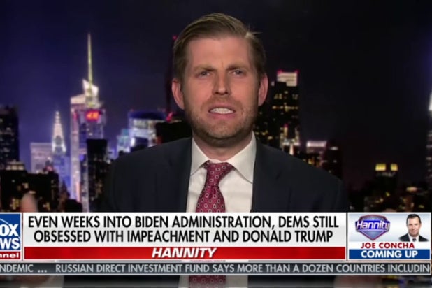 Eric Trump: 'There's Never Been A More Beloved Political Figure' Than ...