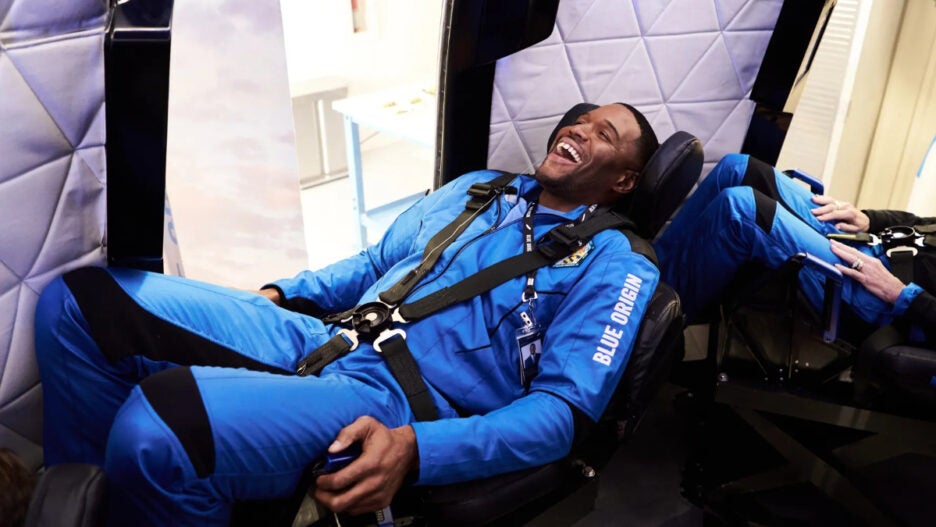 michael strahan space trip cost