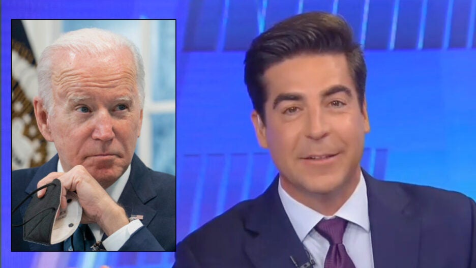 Fox News' Jesse Watters Says Biden Has 'Bored' Media