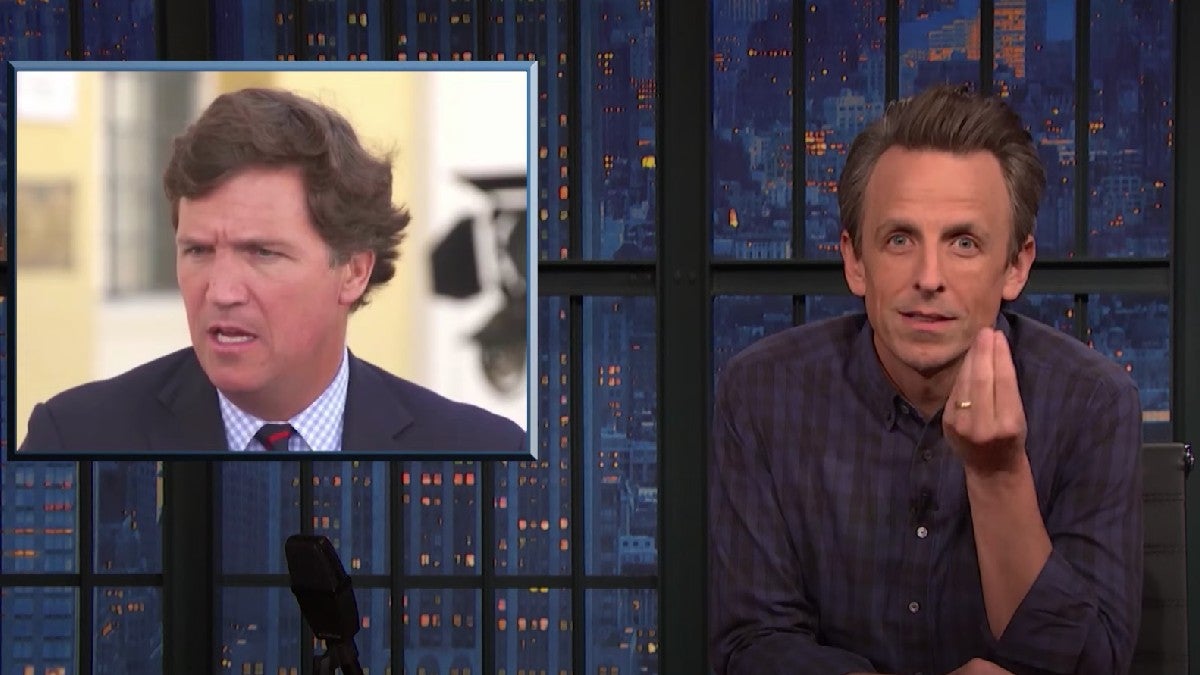 Seth Meyers Ribs Tucker Carlson's Testicle Tanning Promotion