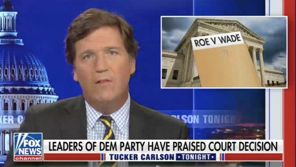 Tucker Carlson Slams Landmark Roe V. Wade As A 'Joke'