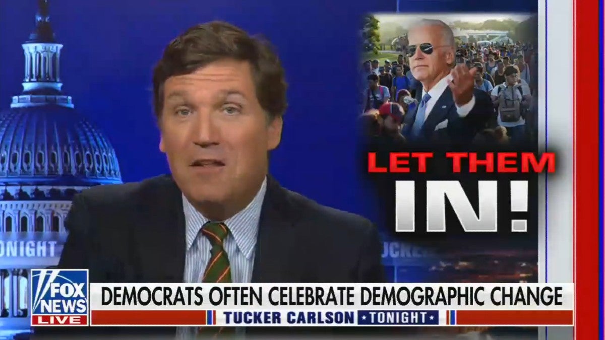 Tucker Carlson Endorses Racist 'Great Replacement' Theory, Calls It ...