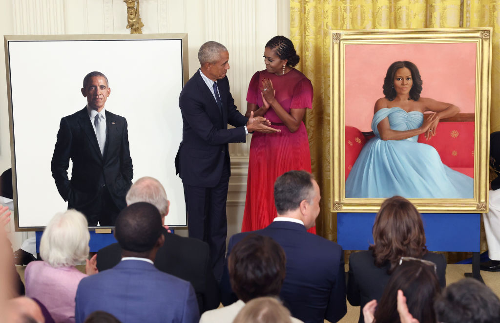 1024px x 661px - Michelle Obama Brings Crowd to Tears at White House Unveiling of Her and  Barack Obama's Portraits